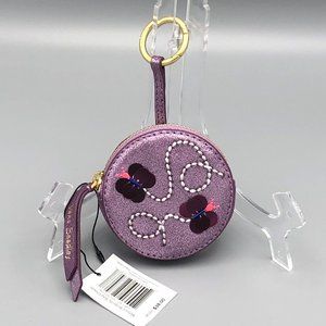 NWT VB Leather Butterfly Bag Charm Coin Purse